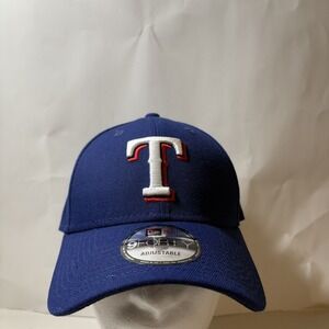 New Era 9FORTY Texas Rangers Blue MLB Strap Back Hat NEW‎
